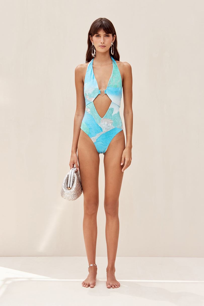 Body Cult Gaia Suy One Piece Turkusowe | AL4910625