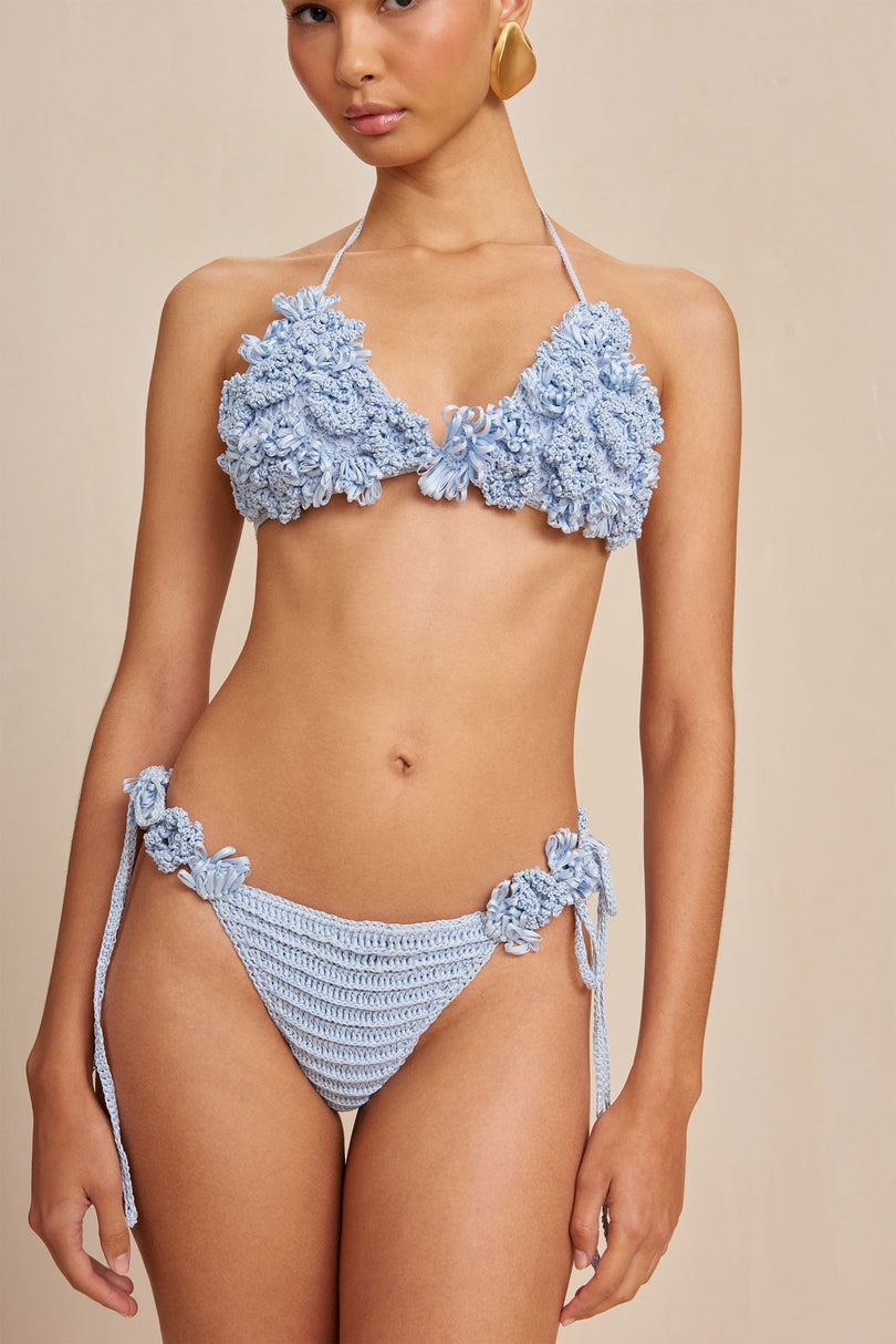 Dół od Bikini Cult Gaia Pola Crochet Niebieskie | KX1589623