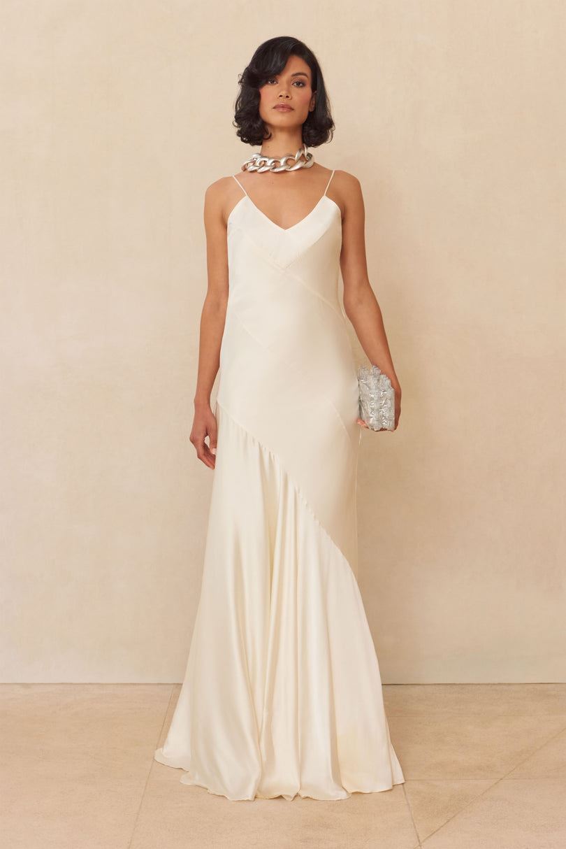 Sukienka Cult Gaia Crissy Gown Białe | NC6245098