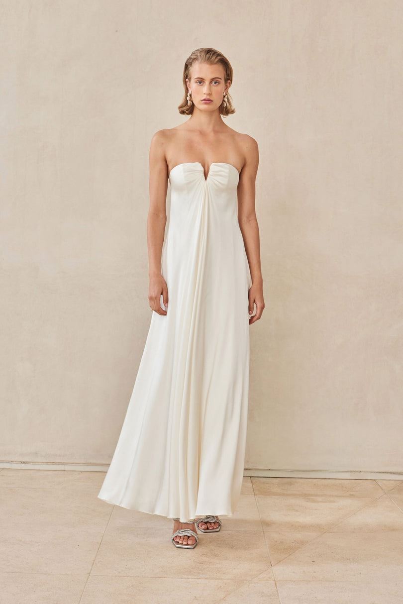 Sukienka Cult Gaia Janelle Gown Białe | AD1673589